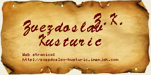 Zvezdoslav Kusturić vizit kartica